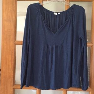 Deep Ocean blue cotton top